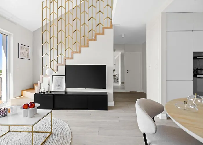 Apartmán Sunset Loft 2 Sypialnie Z Tarasem I Zachodami Slonca - Gdyně